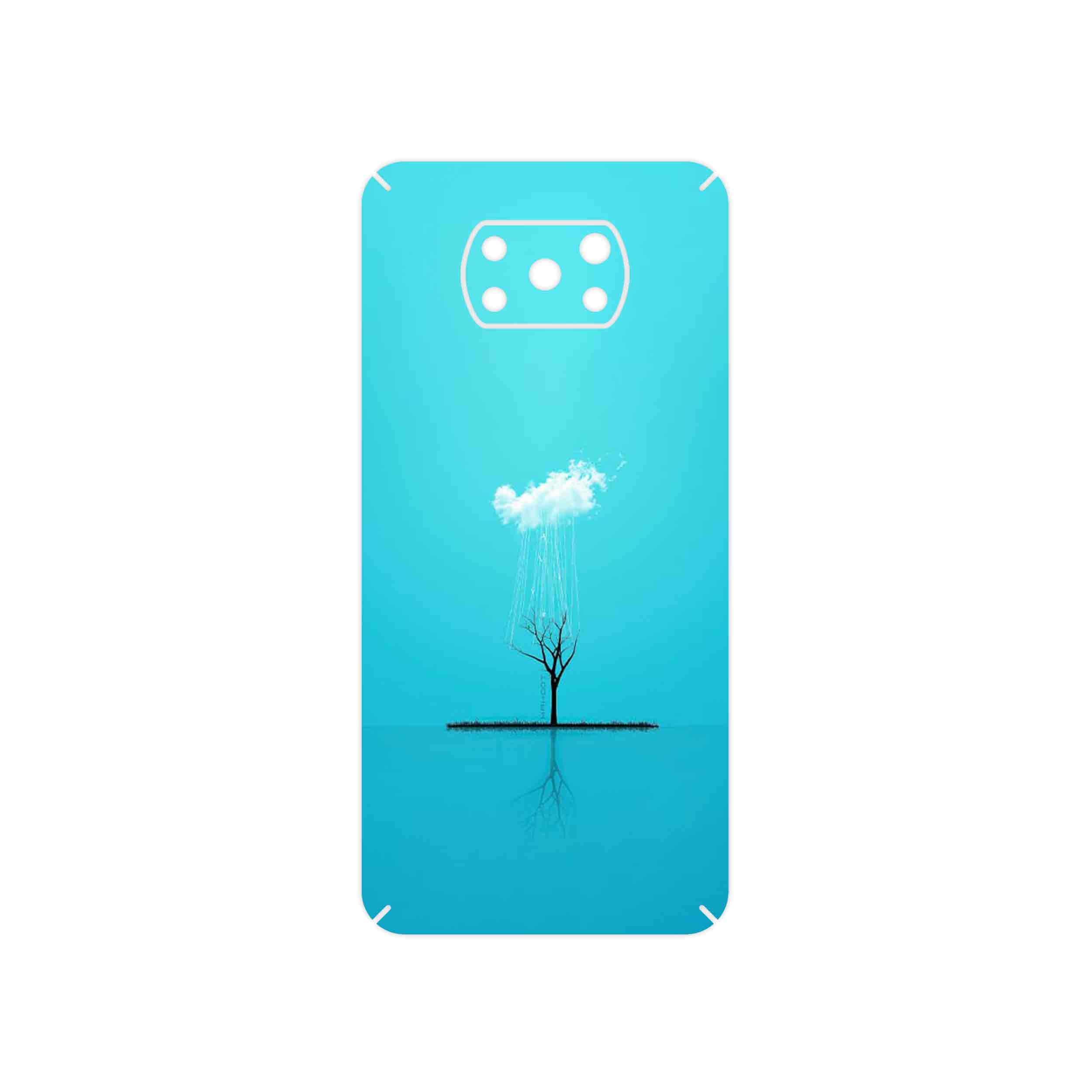 برچسب پوششی ماهوت مدل Minimal Tree مناسب برای گوشی موبایل شیائومی Poco X3 Pro