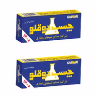 چسب دوقلو غفاری کد 21 وزن 40 گرم بسته دو عددی