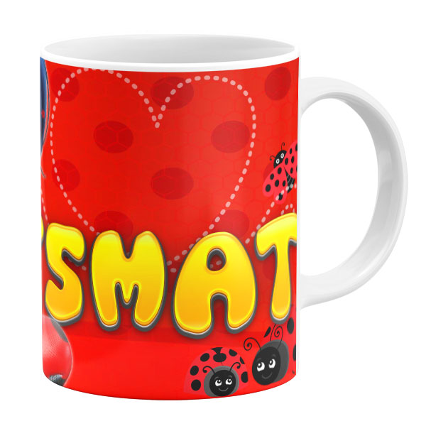 ماگ طرح دختر کفشدوزکی مدل عصمت