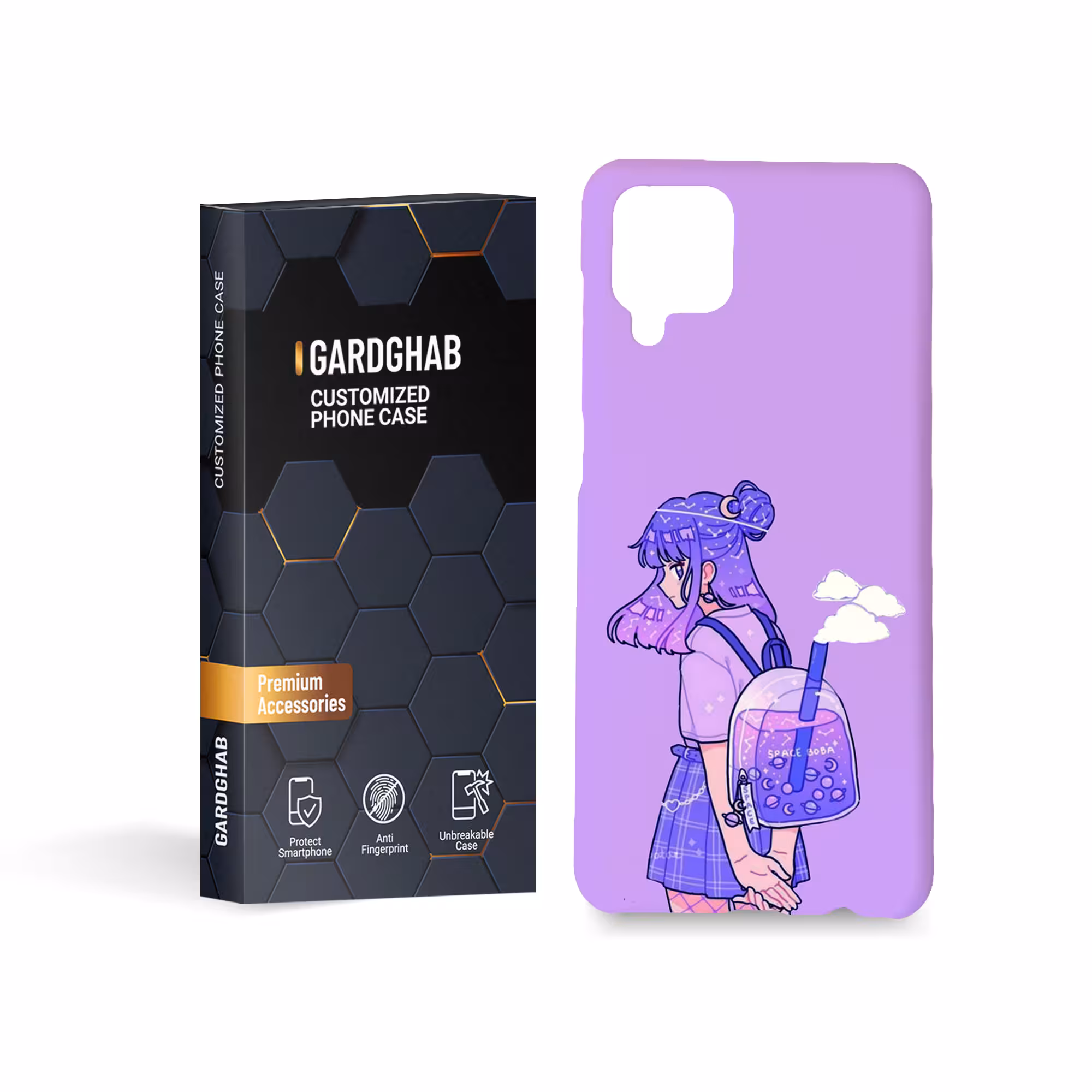 کاور قاب گارد مدل دخترانه مناسب برای گوشی موبایل سامسونگ galaxy a12