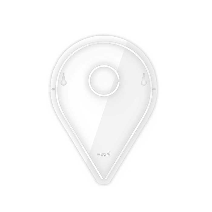 چراغ دیواری نئون دیزاین طرح Location_WHT