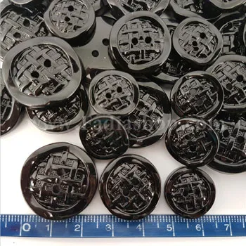 دکمه مشکی براق 3 سایز