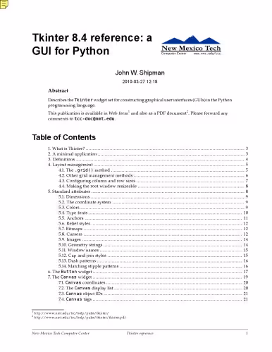 خرید و دانلود نسخه کامل کتاب Tkinter 8.4 reference : a GUI for Python