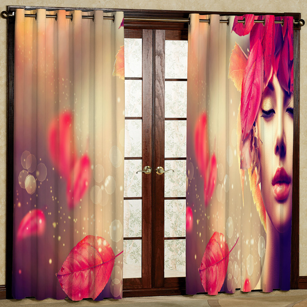 پرده پانچی مدل مخمل کد 6079 سایز 280x140 سانتی متر