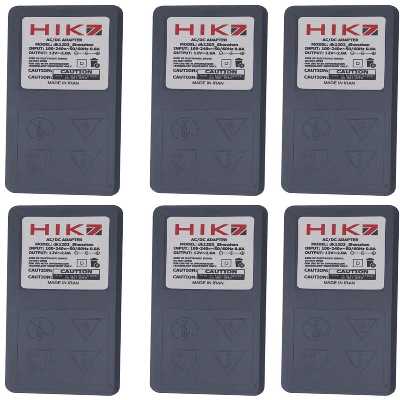 آداپتور برق 12 ولت 2 آمپر مدل Hik7 بسته 6 عددی