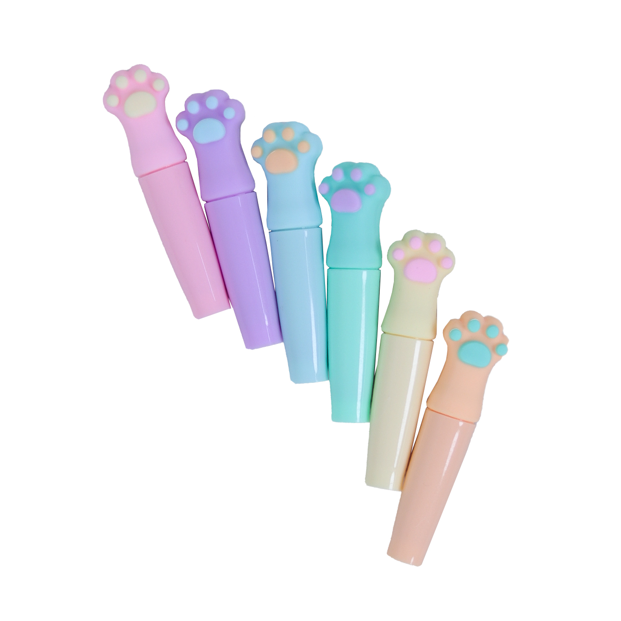 ماژیک علامت گذار مدل پنجه گربه بسته 6 عددی