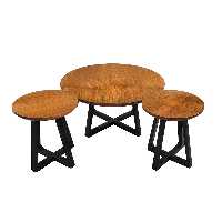 میز جلومبلی مدل شانل مجموعه 3 عددی