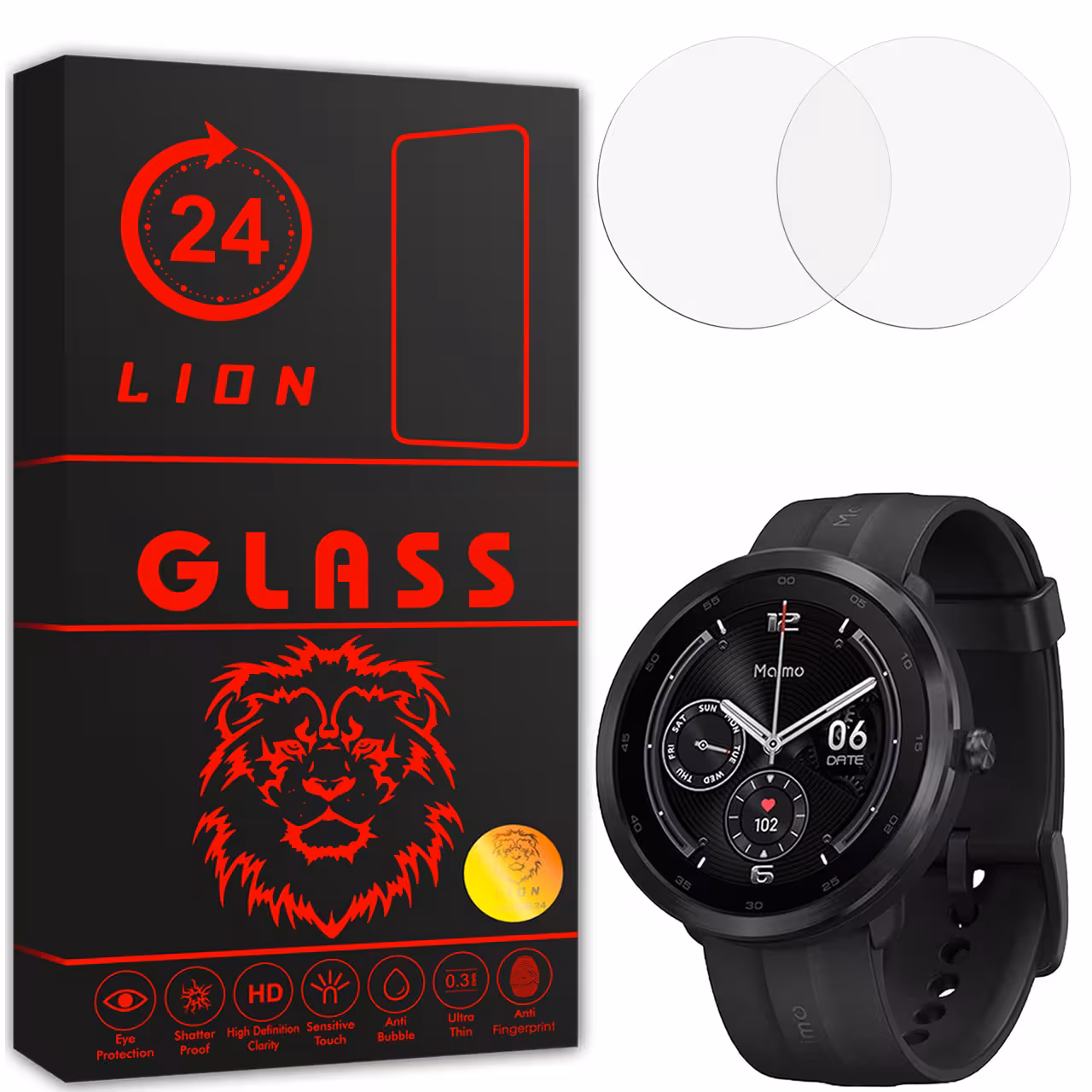 محافظ صفحه نمایش لاین مدل RB007 مناسب برای ساعت هوشمند شیائومی Maimo Watch R بسته دو عددی