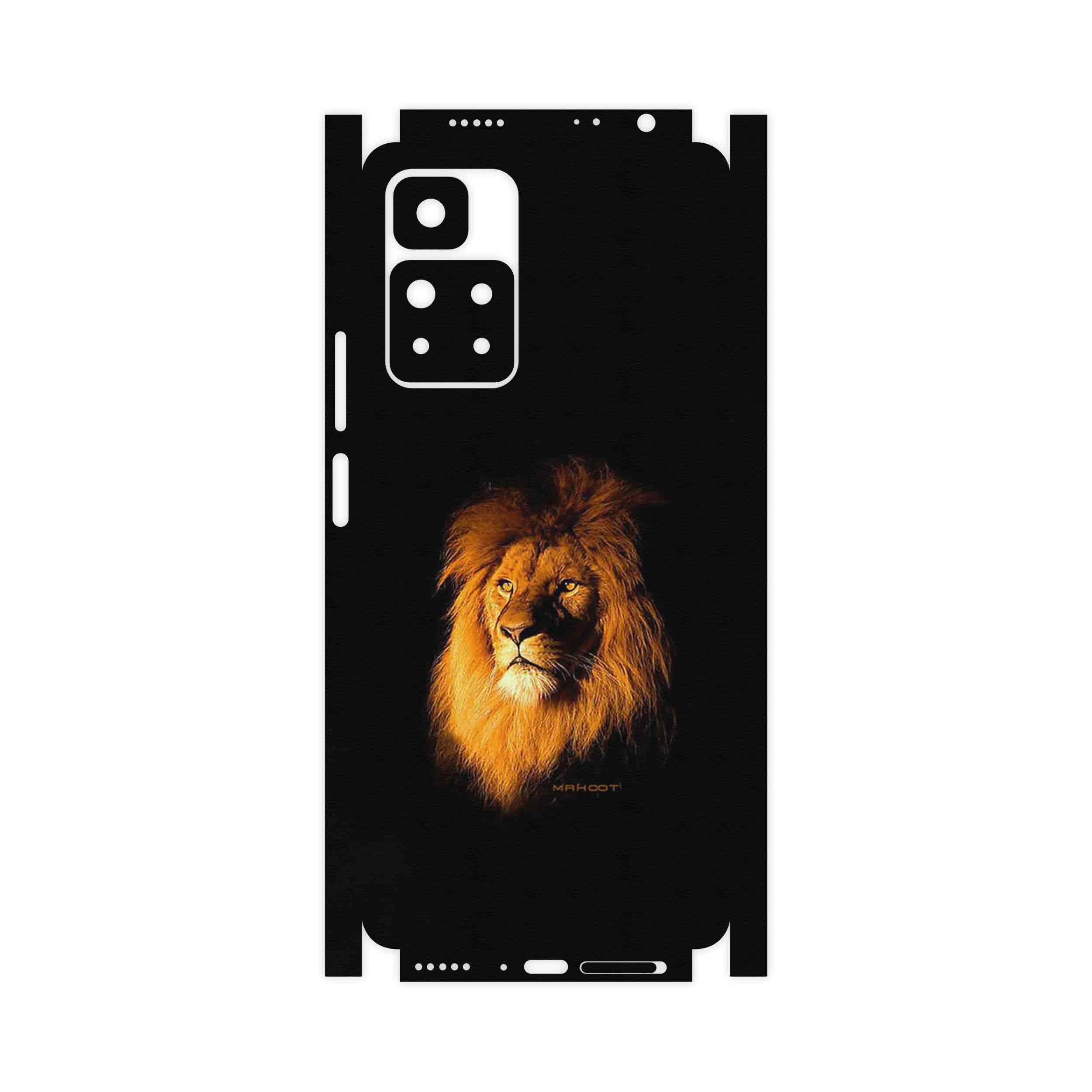 برچسب پوششی ماهوت مدل Lion-FullSkin مناسب برای گوشی موبایل شیائومی Redmi Note 11 Pro Plus 5G