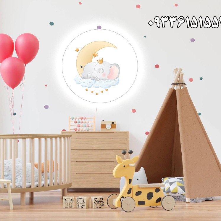 چراغ خواب کودک طرح بچه فیل ناز کد10 (پس کرایه)