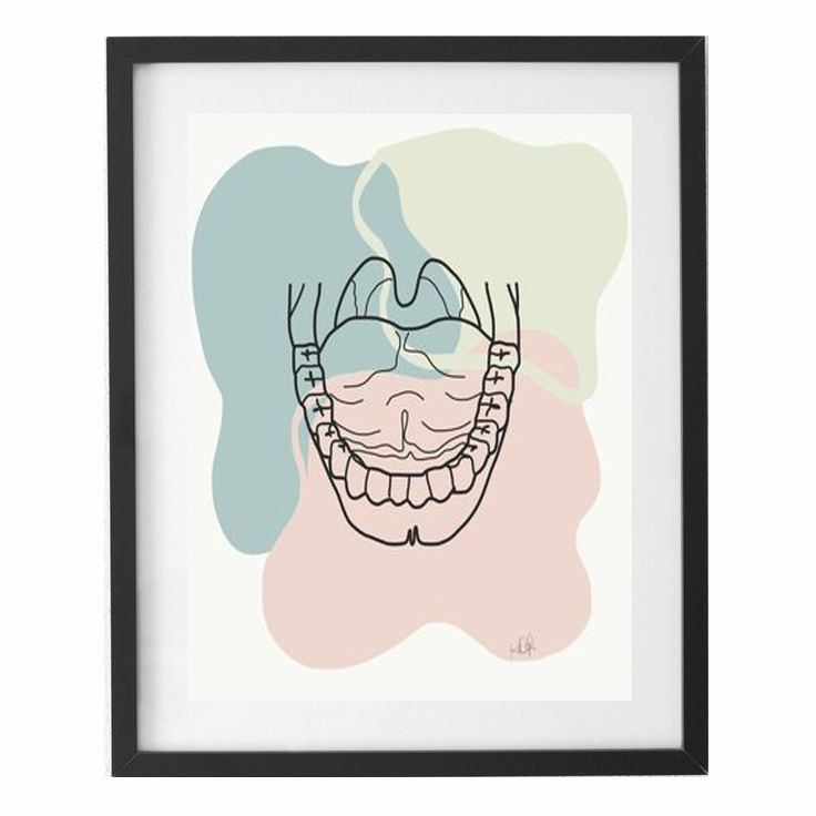 تابلو نقاشی طرح دندانپزشکی کد 08