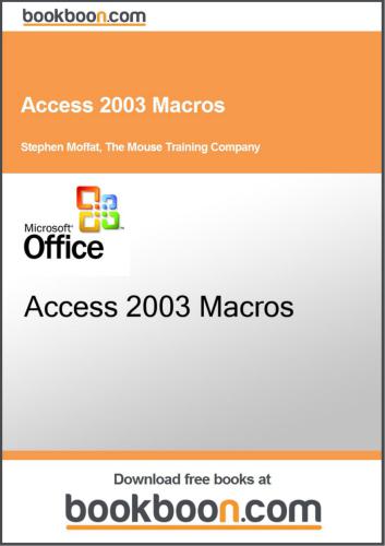 خرید و دانلود نسخه کامل کتاب Access 2003 Macros