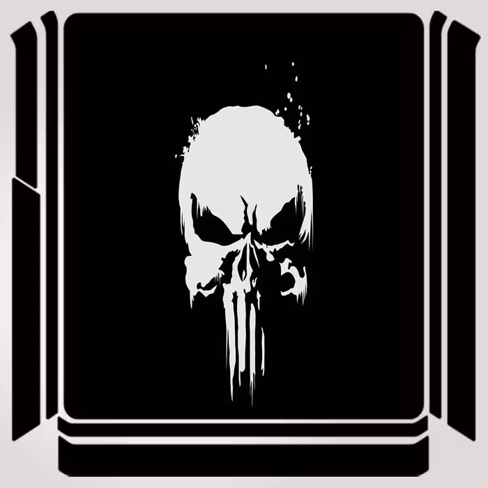 برچسب پلی استیشن ۴ مدل the punisher logo کد PSS-378 