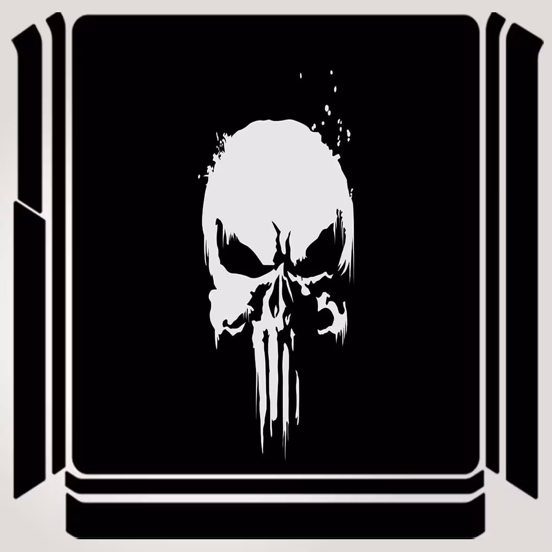 برچسب پلی استیشن ۴ مدل the punisher logo کد PSS-378 