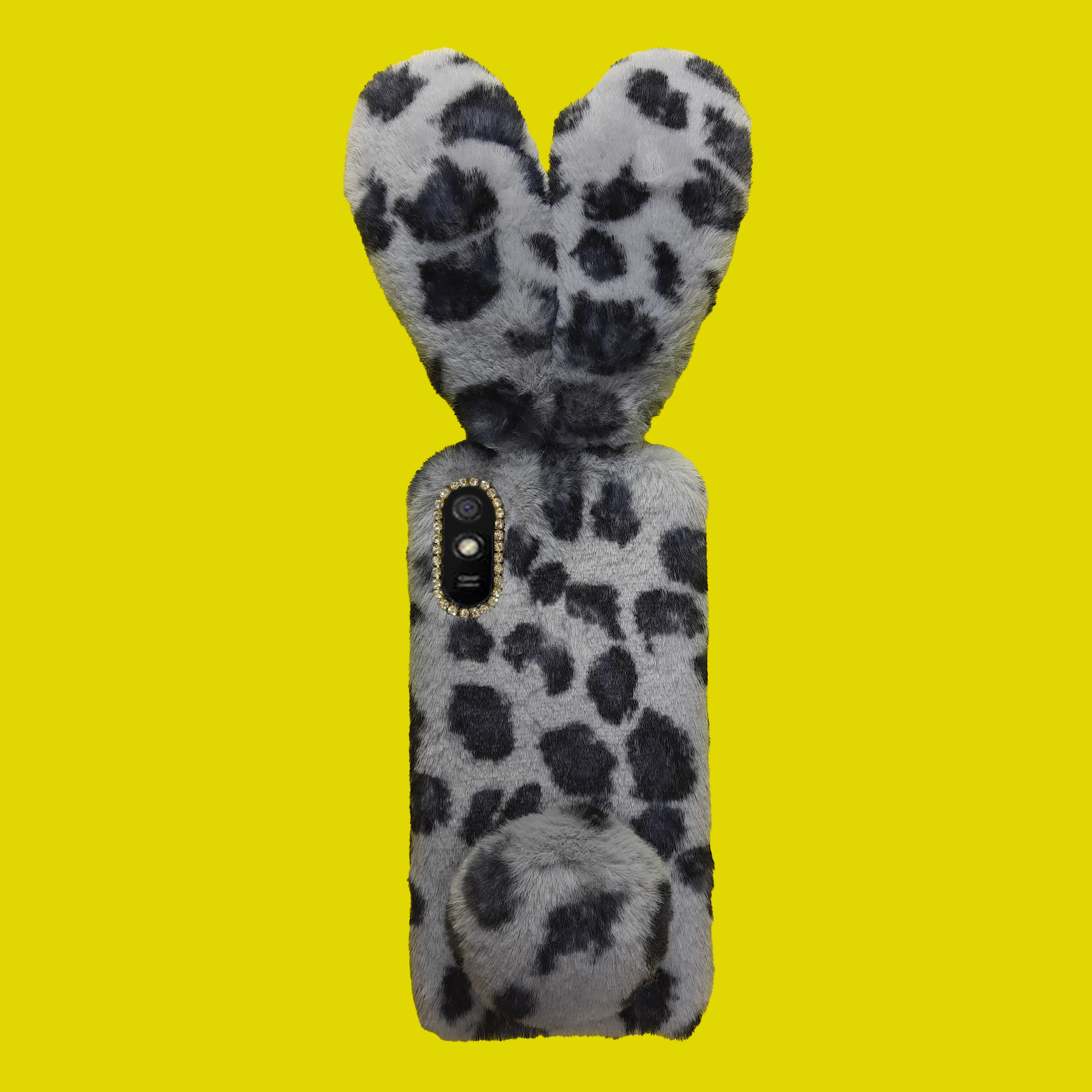 کاور مدل عروسکی طرح خرگوشی پلنگی مناسب برای گوشی موبایل شیائومی Redmi 9A