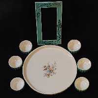  ست 8 تکه هفت سین سرامیکی مدل بهار فیروزه کد 10883141