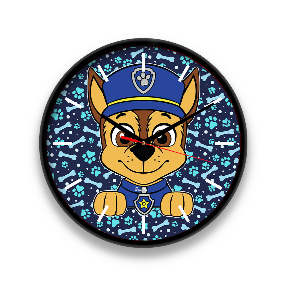 ساعت‌ دیواری رومیزی راویتا طرح سگ های نگهبان کد 3406