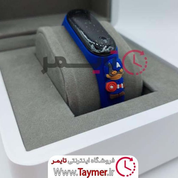 ساعت دیجیتال بچگانه پسرانه رنگ آبی بند سیلیکونی صفحه لمسی طرح جدید