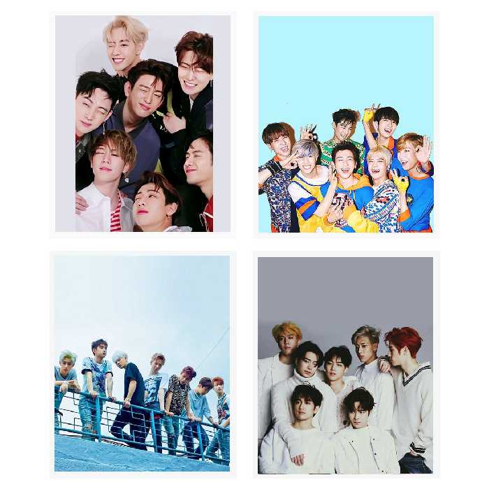  آویز تزیینی طرح Got7 مدل G3 مجموعه 4 عددی