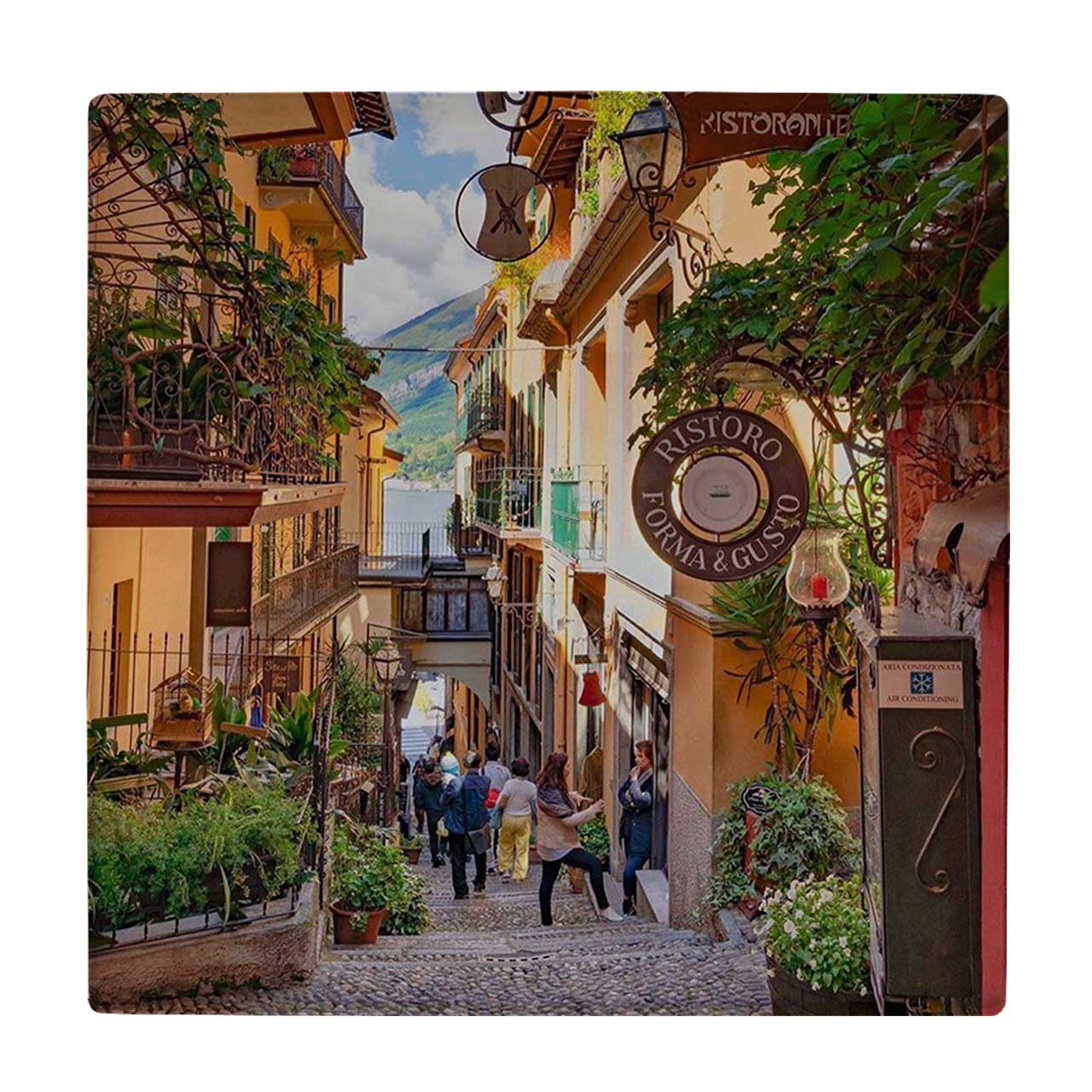 زیر لیوانی طرح کوچه اروپایی کد    3540203_1390