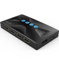 کی وی ام اچ دی ام ای 1 به 4 ( KVM  HDMI)