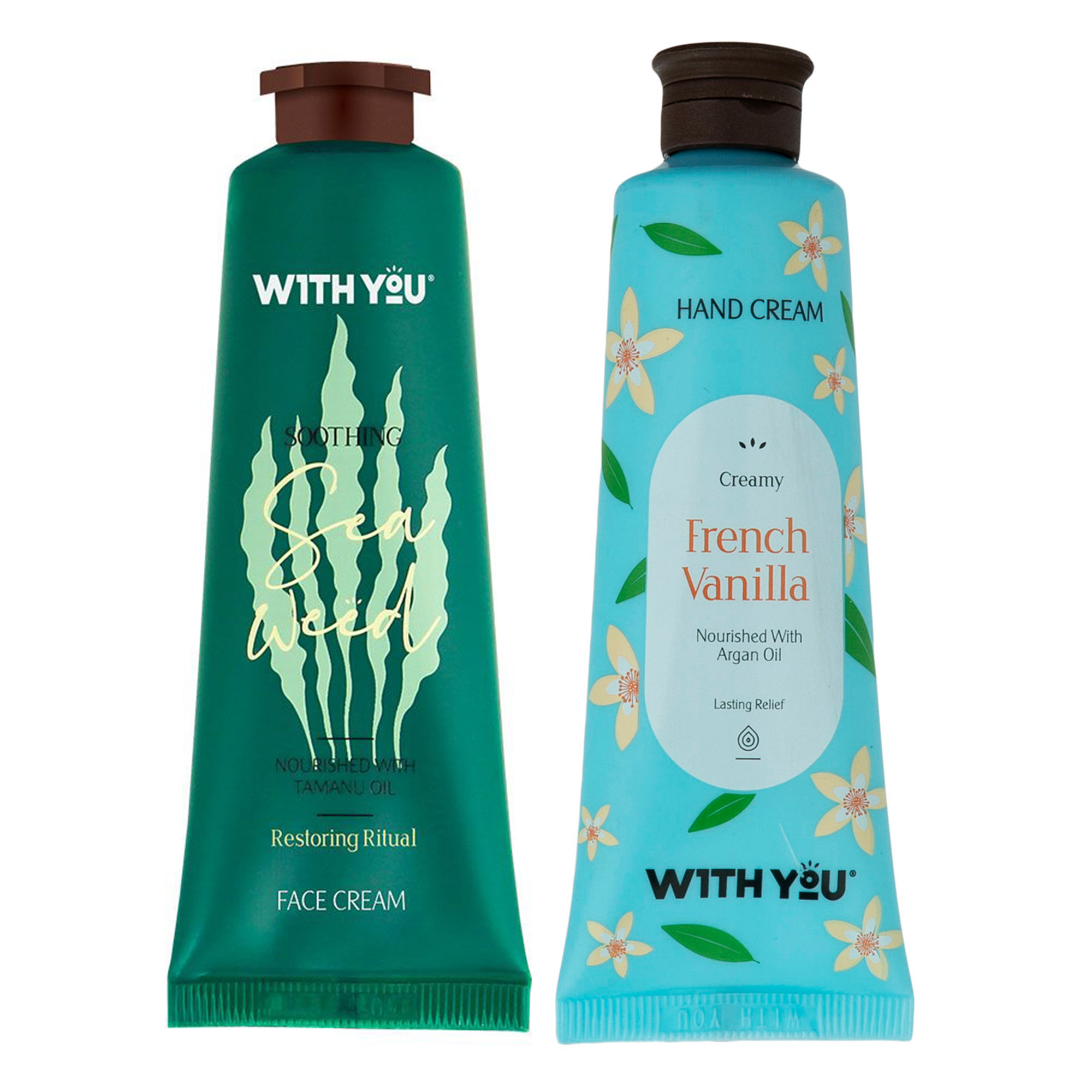 کرم مرطوب کننده ویت یو مدل SEAWEED and French Vanilla حجم 50 میلی لیتر مجموعه 2 عددی