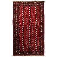  فرش قدیمی دستباف سه و نیم متری مدل ترکمن کد 141113