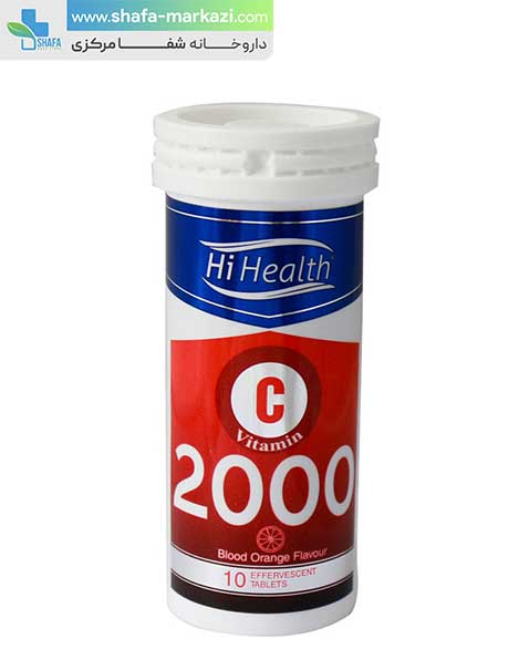 قرص جوشان ویتامین ث 2000 های هلث | Hi health vitamin C 2000 mg
