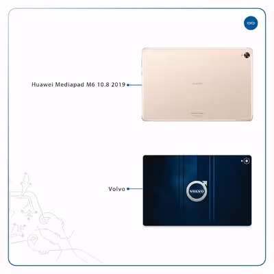برچسب پوششی ماهوت مدل Volvo مناسب برای تبلت هوآوی Mediapad M6 10.8 2019