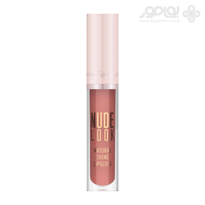 رژ لب مایع براق گلدن رز مدل NUDE LOOK شماره 04 رنگ PEACHY NUDE