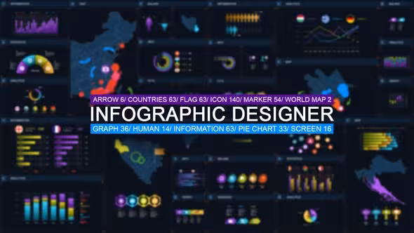 دانلود پروژه Infographic designer برای افتر افکت