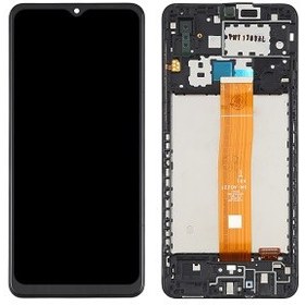 LCD Samsung A022 A02 Black ( Frame) Original Service Pack شرکتی