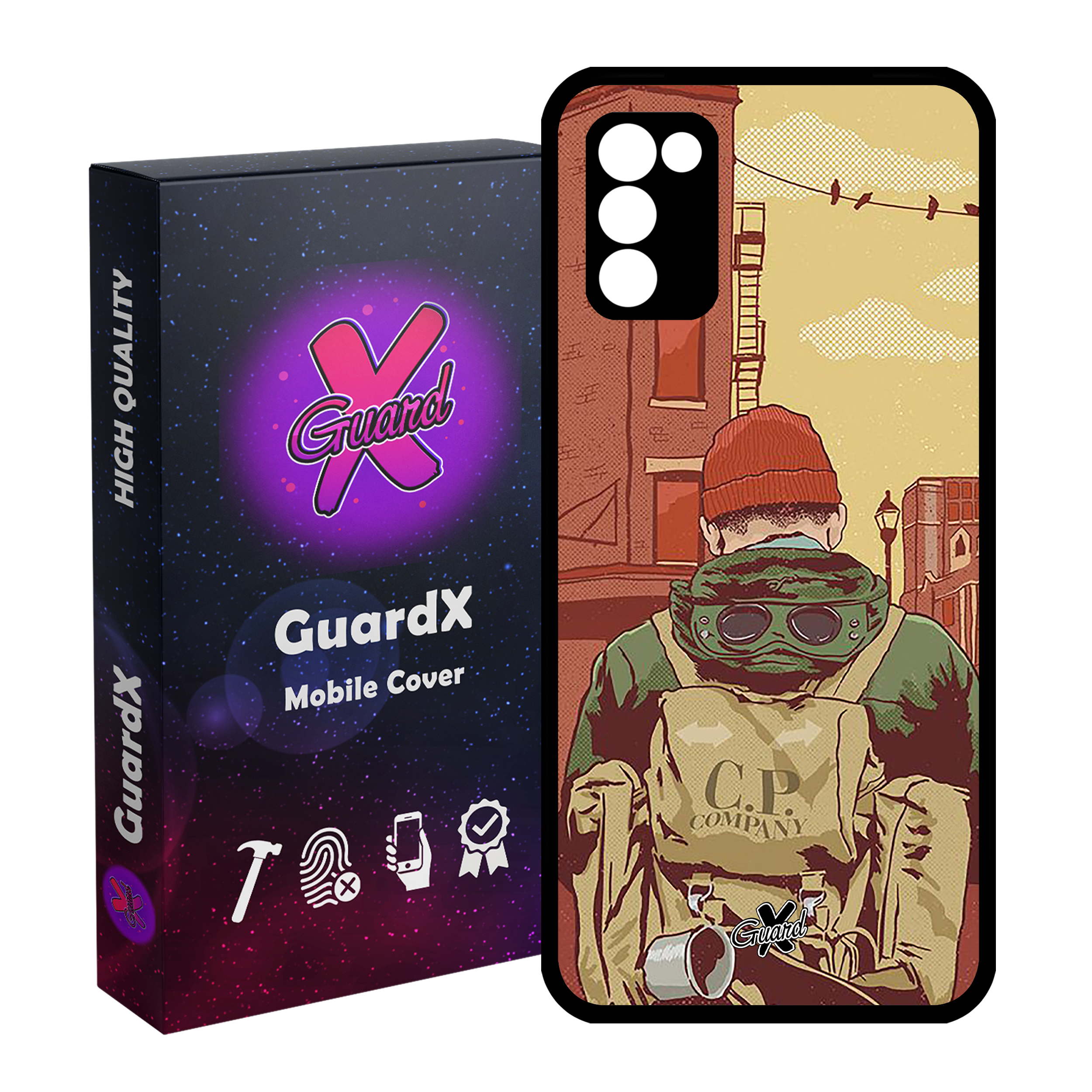 کاور گارد ایکس طرح Man مدل Glass10348 مناسب برای گوشی موبایل سامسونگ Galaxy A02s / M02s