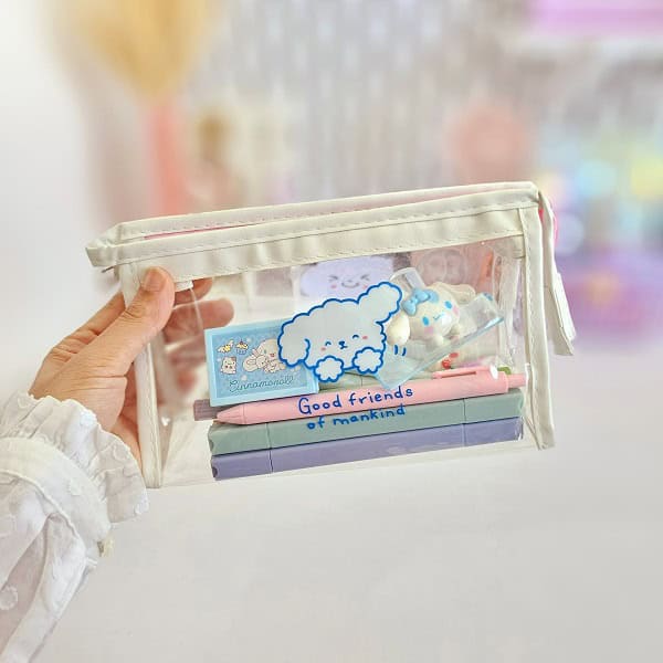 جامدادی فانتزی شفاف طرح سگ