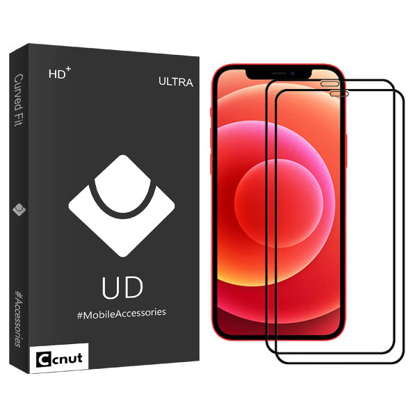 محافظ صفحه نمایش سرامیکی کوکونات مدل UD Black مناسب برای گوشی موبایل اپل Iphone 12mini بسته دو عددی | کالا برتری