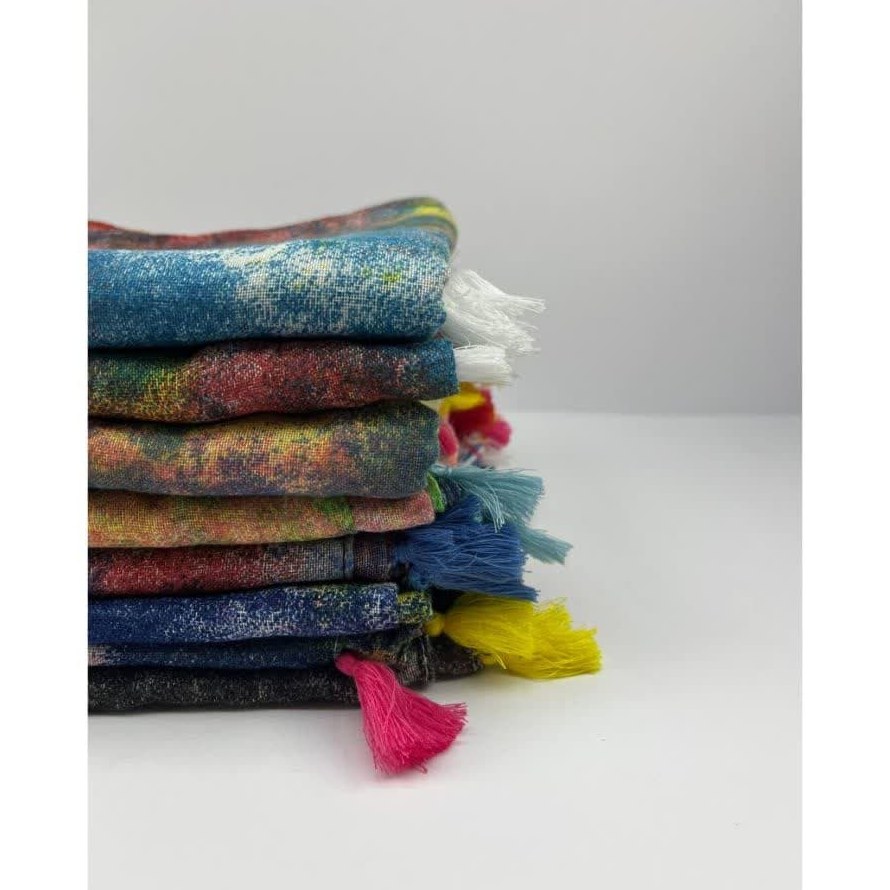 شال زنانه و دخترانه مدل آبرنگی