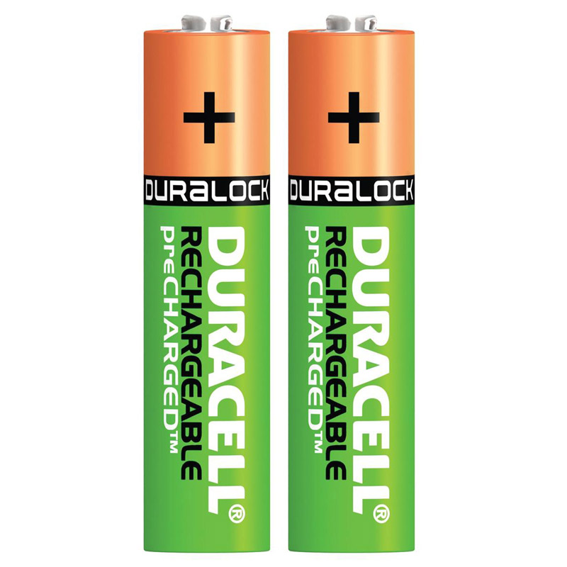 باتری دوتایی نیم قلم شارژی Duracell Recharge Ultra 1.2V AAA