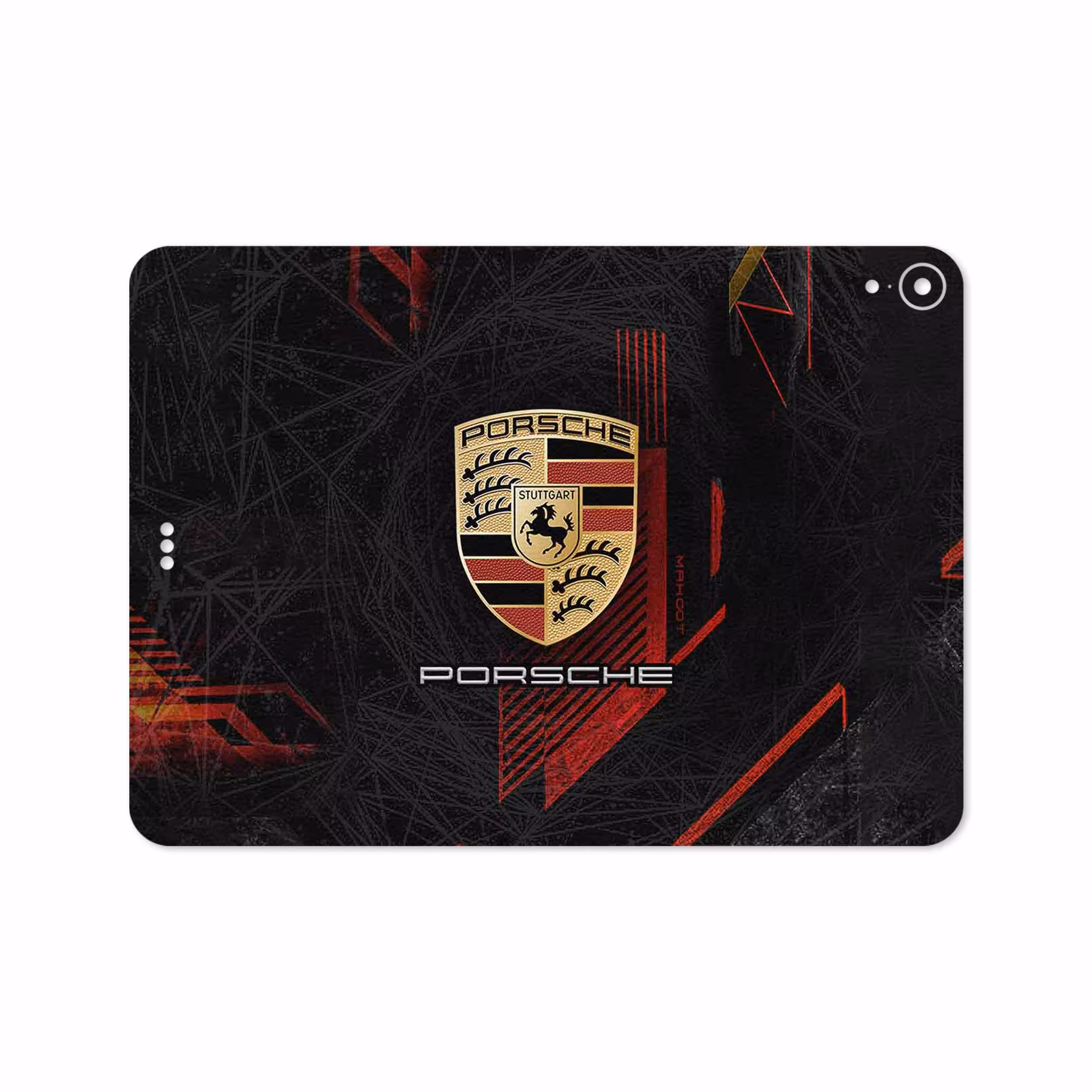 برچسب پوششی ماهوت مدل Porsche-Logo مناسب برای تبلت اپل iPad Pro 11 2018 A1934