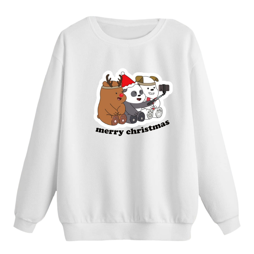 سویشرت زنانه مدل خرس کریسمس کد 3