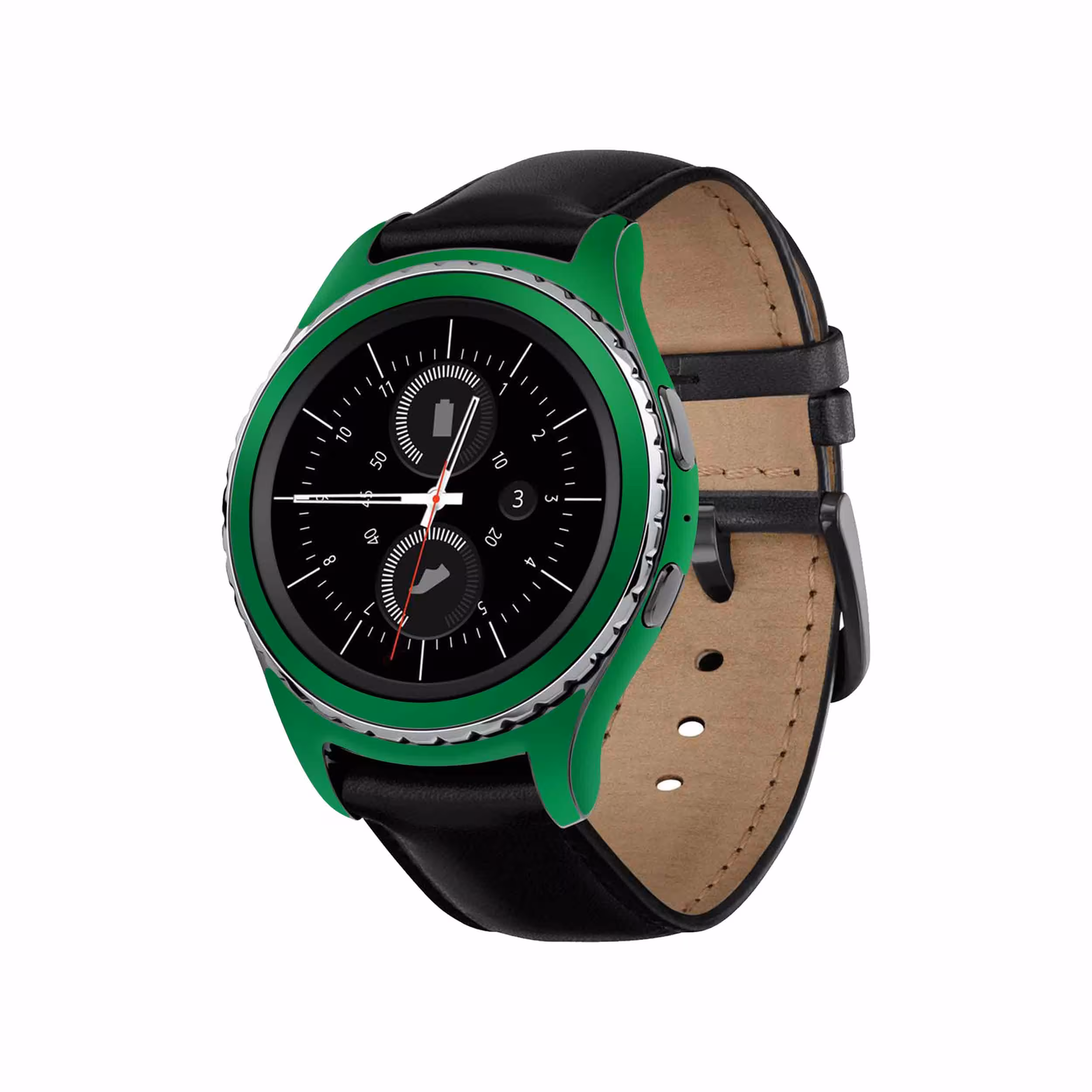 برچسب ماهوت طرح Matte-Green مناسب برای ساعت هوشمند سامسونگ Galaxy Gear S2 Classic