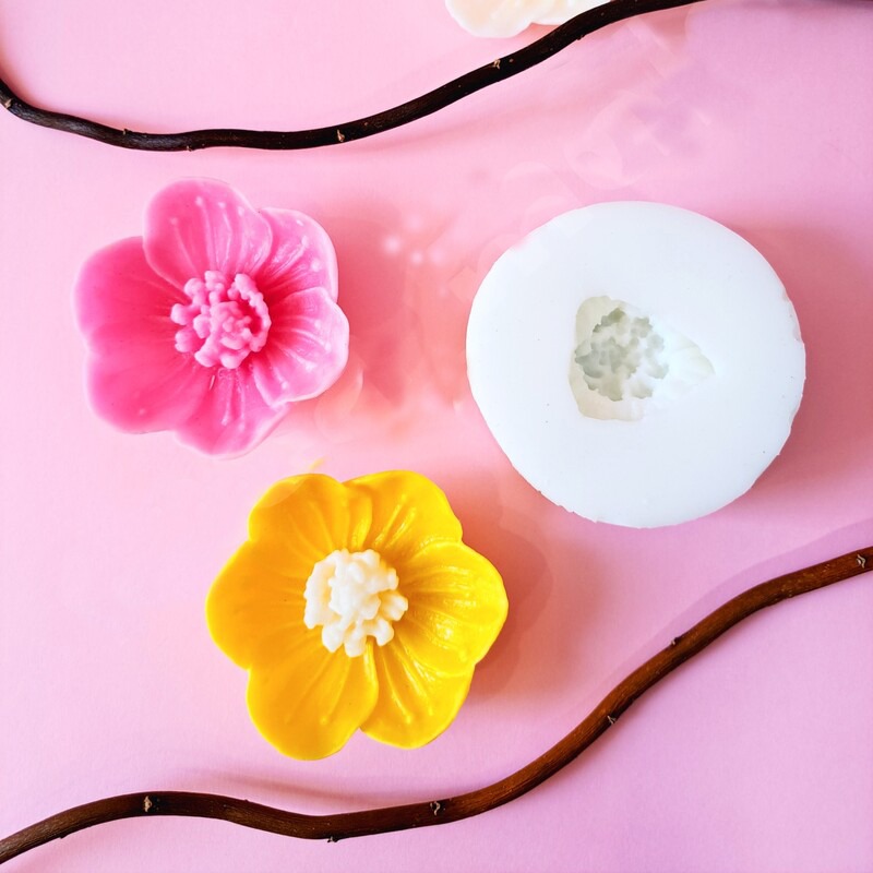 قالب سیلیکونی گل شقایق مدل B