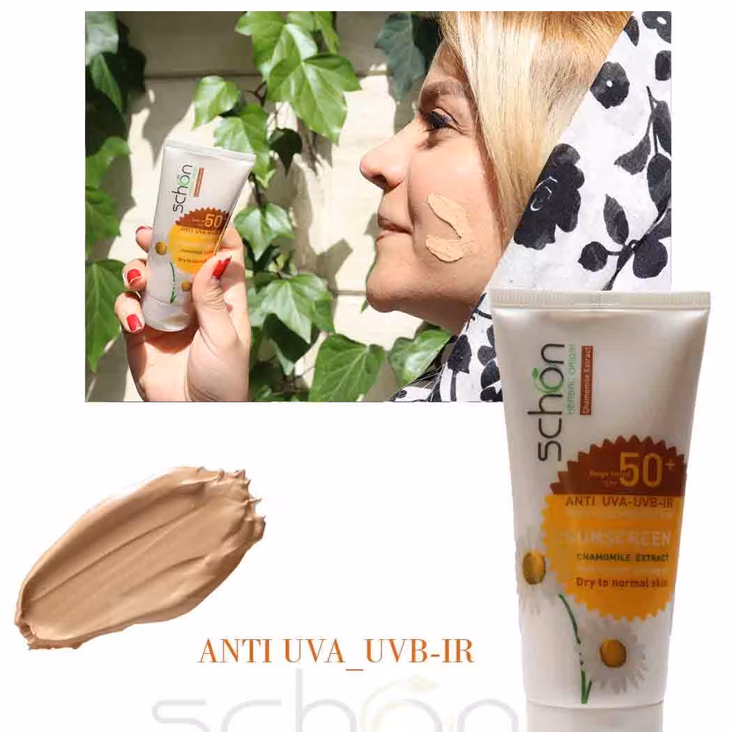 کرم ضد آفتاب spf50 با رنگ طبیعی شون