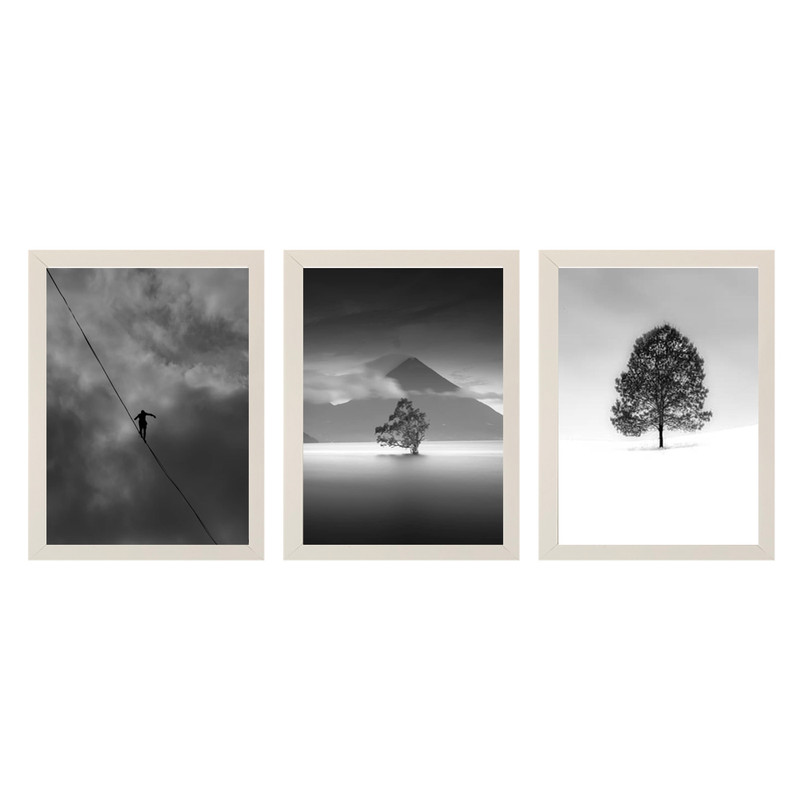 تابلو طرح b104 کد 215106w3 مجموعه 3 عددی | دنیای قاب