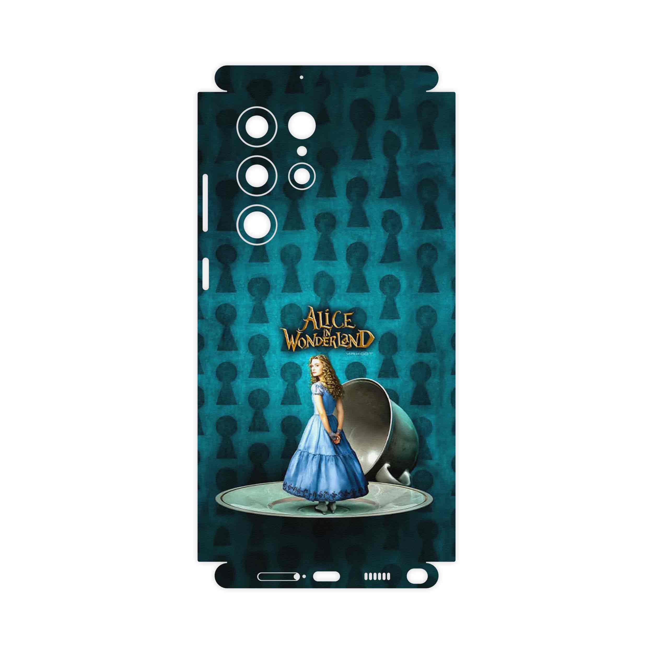 برچسب پوششی ماهوت مدل Alice in Wonderland-FullSkin مناسب برای گوشی موبایل سامسونگ Galaxy S22 Ultra 5G