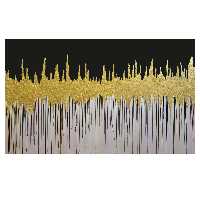 تابلو نقاشی ورق طلا طرح دکوراتیو کد 0127