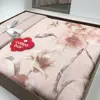 سرویس روتختی کاتن باکس مدل Satin Pansy Bej دو نفره 6 تکه