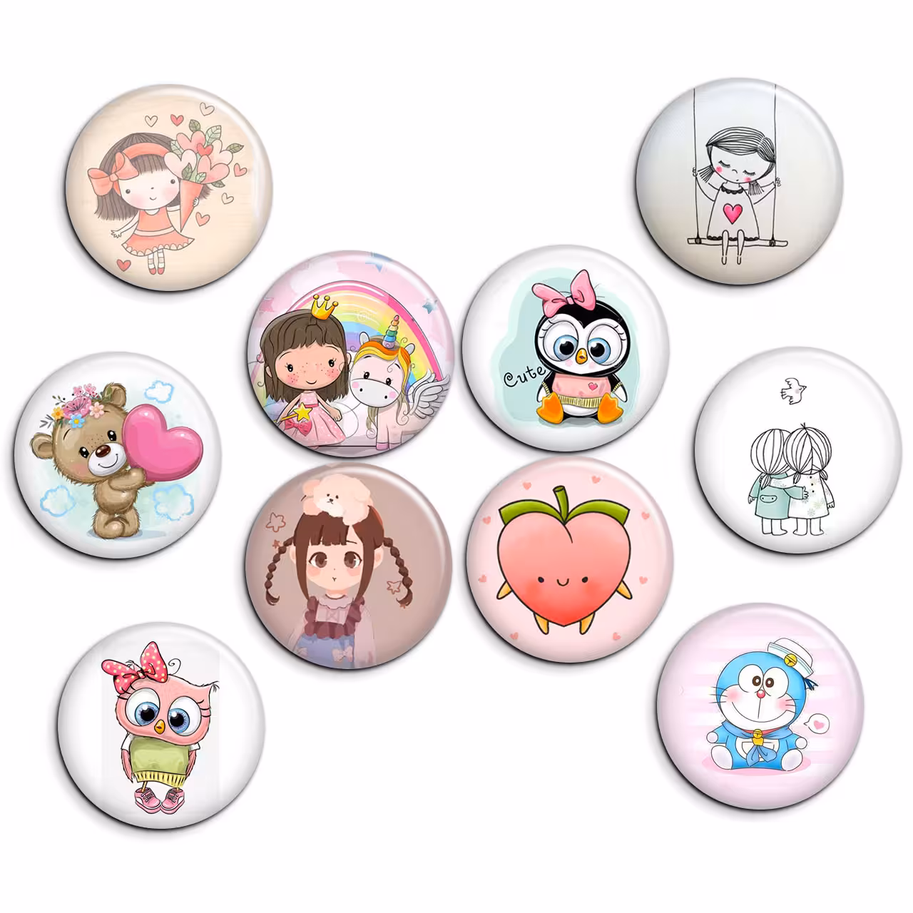 پیکسل پرمانه طرح cute کد pmg.5341 مجموعه 10 عددی