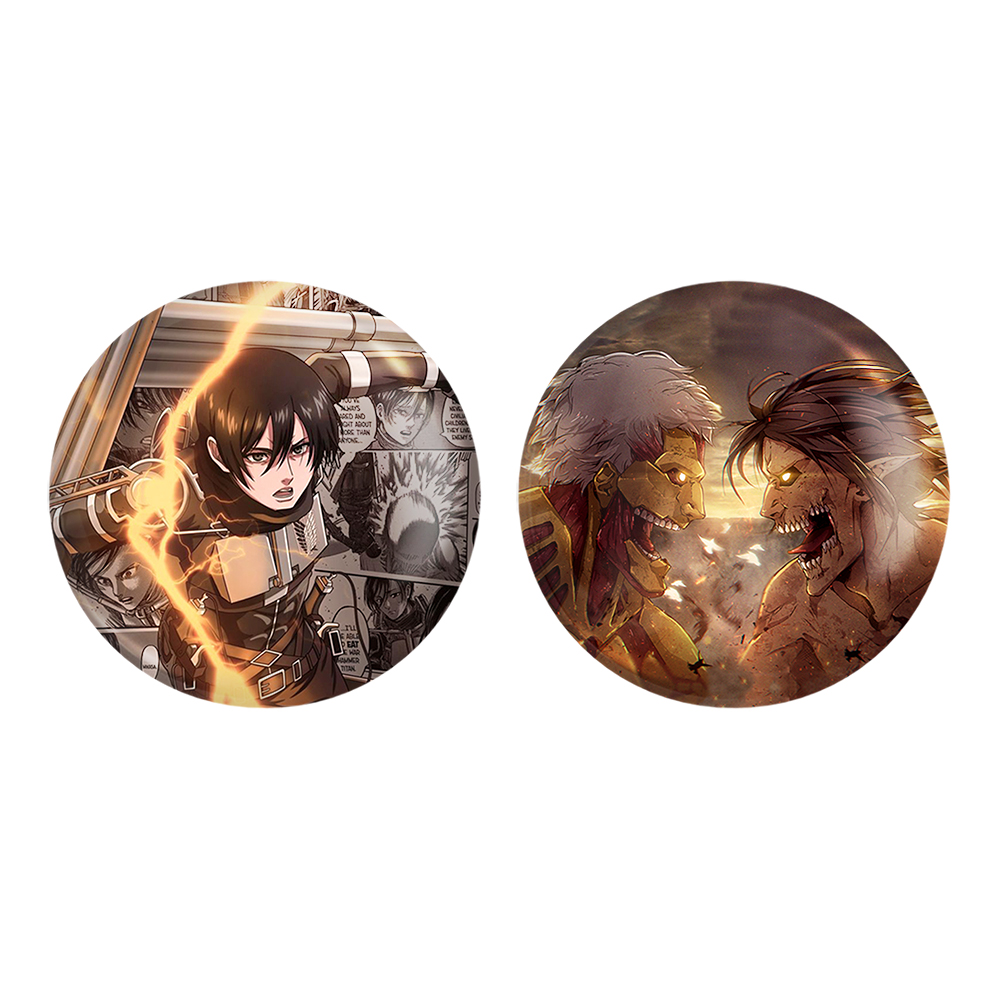 پیکسل خندالو مدل تایتان ها و میکاسا آکرمن انیمه اتک آن تایتان کد 1100311007 مجموعه 2 عددی