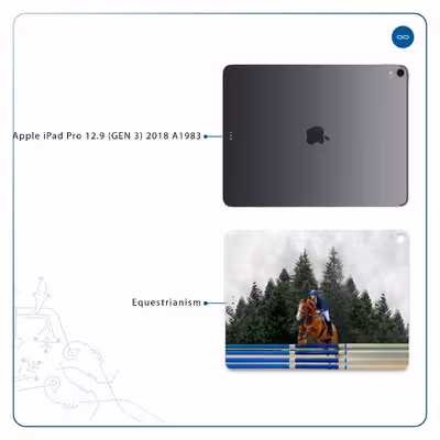 برچسب پوششی ماهوت مدل Equestrianism مناسب برای تبلت اپل iPad Pro 12.9 (GEN 3) 2018 A1983