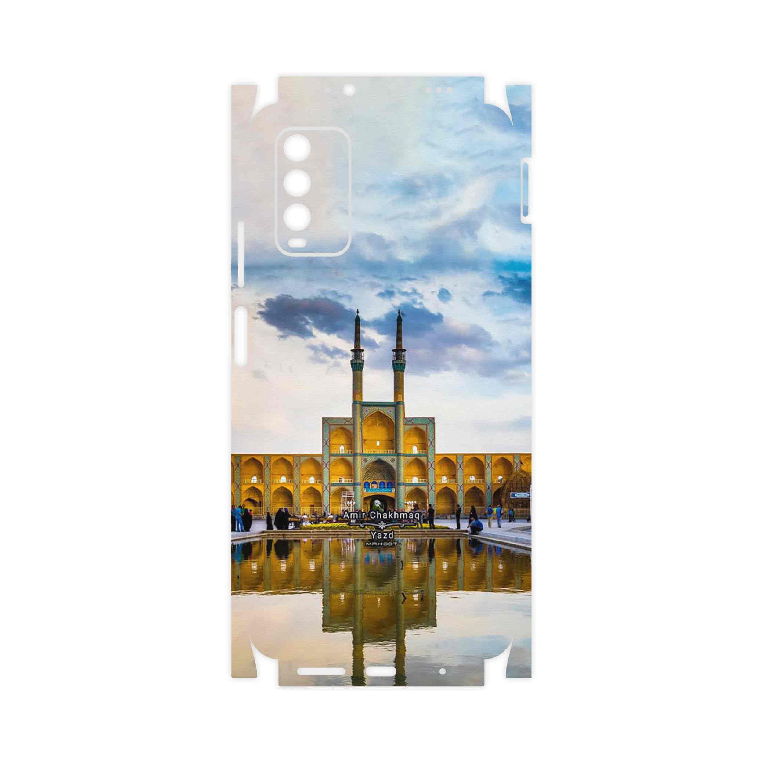 برچسب پوششی ماهوت مدل Amir Chakhmaq Square Yazd-FullSkin مناسب برای گوشی موبایل شیائومی Redmi Note 9 4G